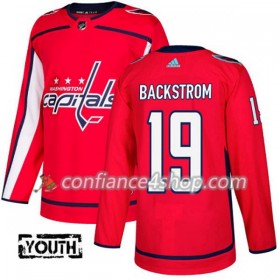 Adidas Maillot de Hockey Washington Capitals Nicklas Backstrom 19 2017-2018 Rouge Authentic - Enfant